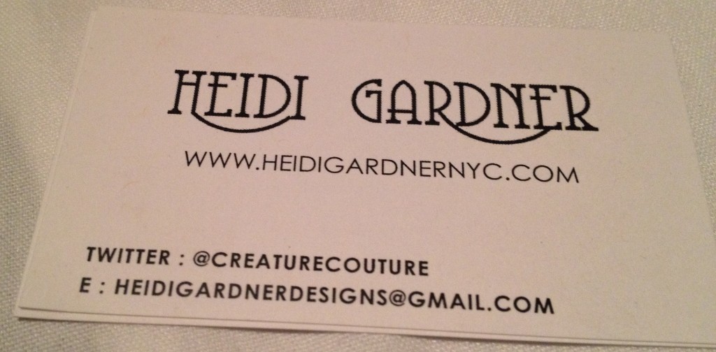 Heidi Gardner-business card