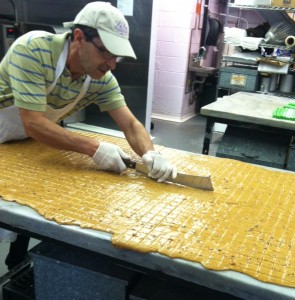 cutting toffee