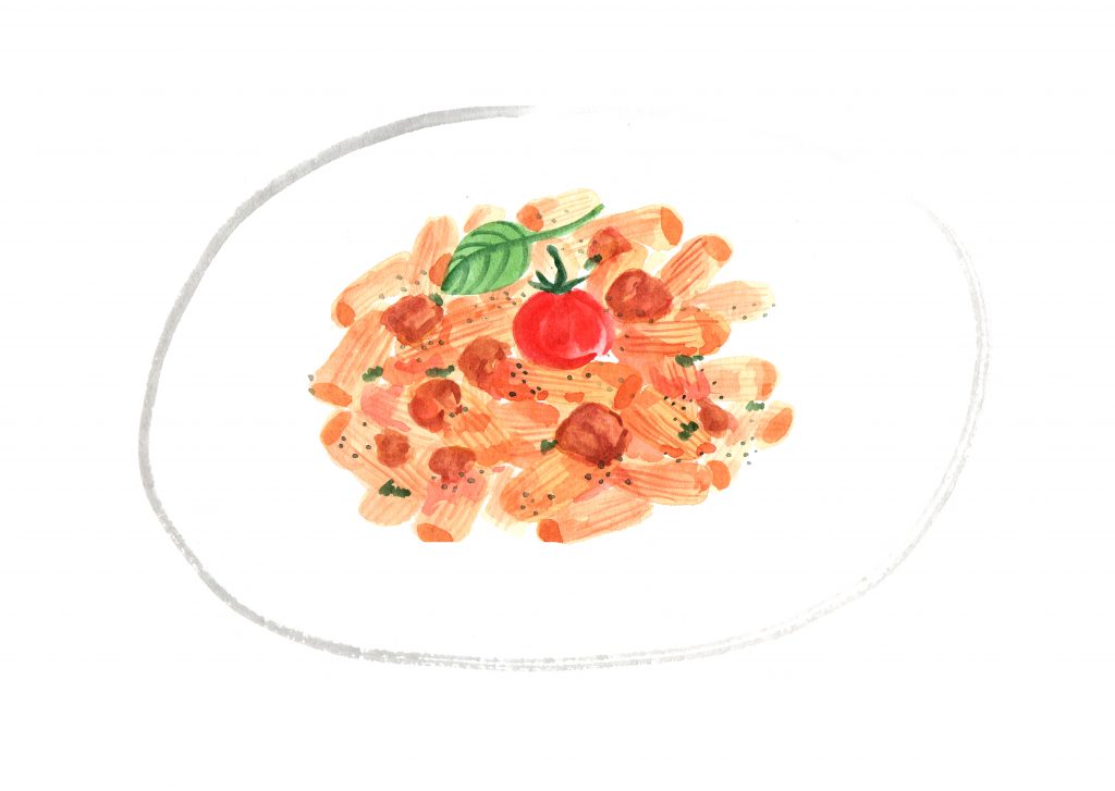 mamo-the-rigatoni-with-meatballs-and-sausage