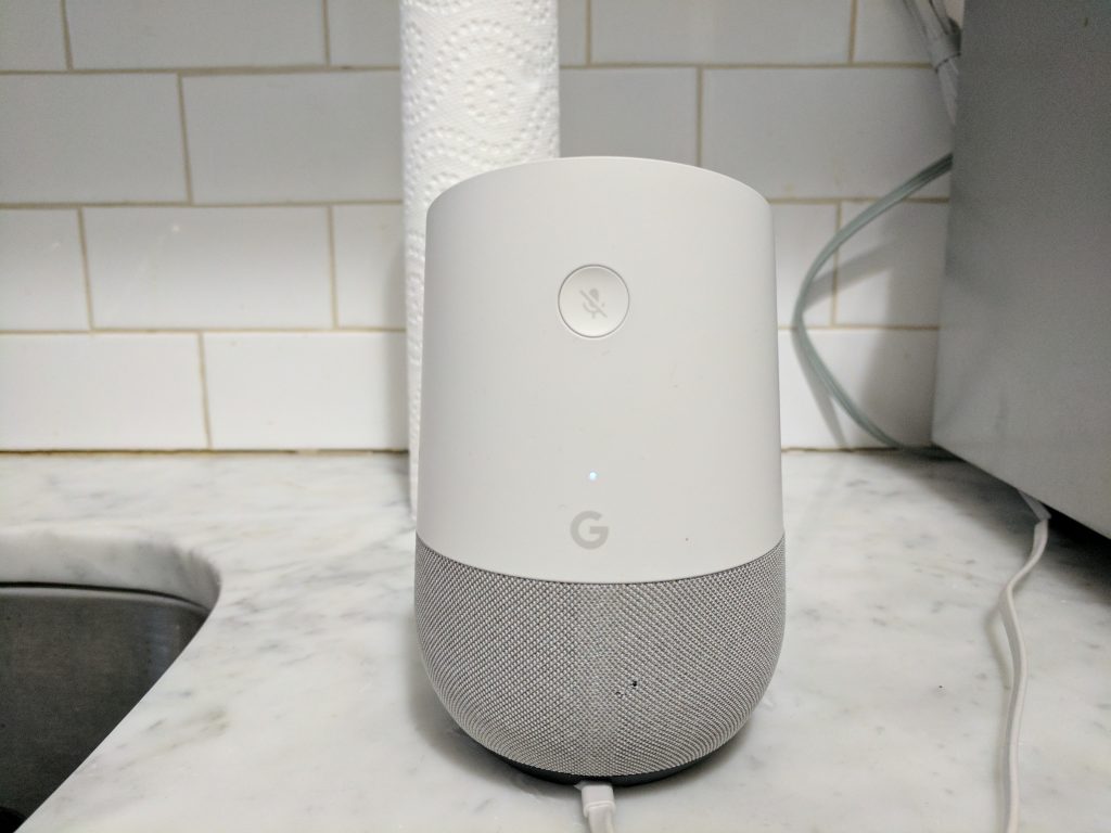 Back of Google Home.